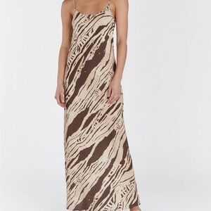 DISSH QUINN SCOOP MAXI SLIP DRESS